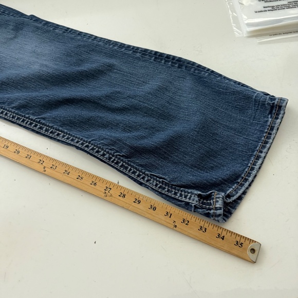 Silver Jeans ZAC Straight Leg Distressed Denim Jeans Mens 42 x 34 Stretch - Picture 9 of 11